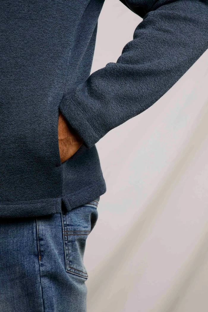 Stowe Recycled 1/4 Zip Soft Knit Navy 6 Stowe Recycled 1/4 Zip Soft Knit Navy - Image 4