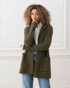 Donegal Hooded Coatigan -Celtic And Co Sales 85372