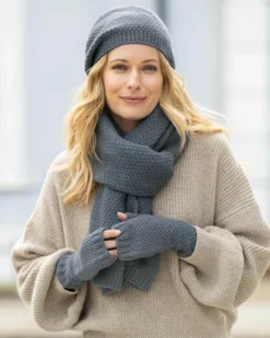 Lambswool Fingerless Mittens -Celtic And Co Sales 85568