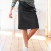 Leather Knee Length Skirt -Celtic And Co Sales 85579