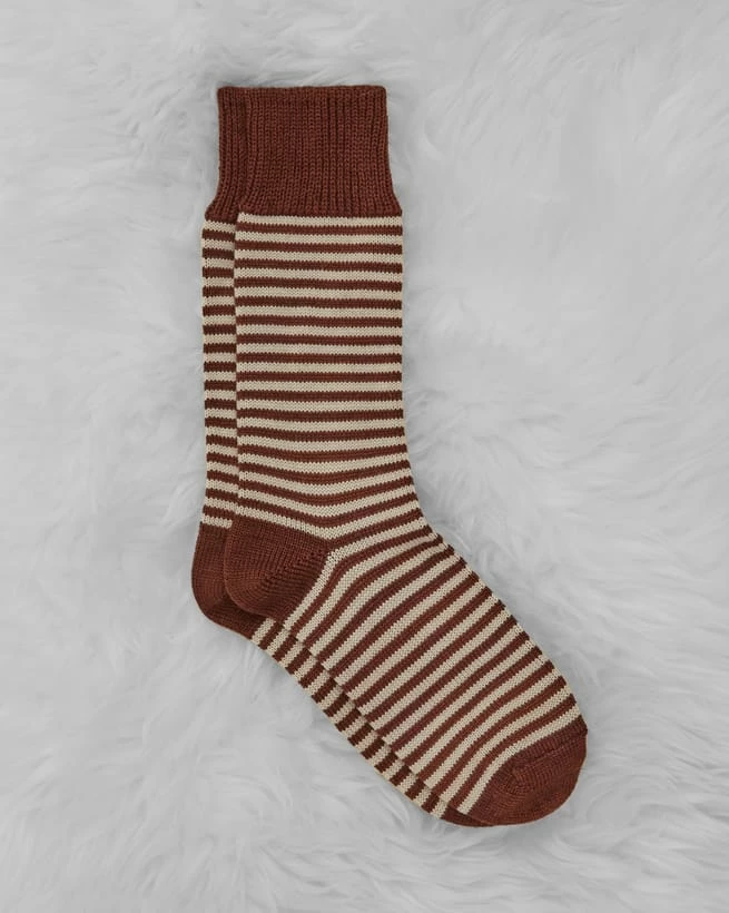 Ladies Merino Cotton Striped Socks 6 Ladies Merino Cotton Striped Socks - Image 4