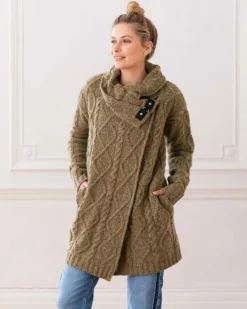 Donegal Buckle Detail Coatigan 8 Donegal Buckle Detail Coatigan -Celtic And Co Sales 87359