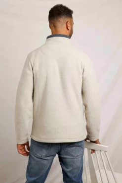 Newark Eco 1/4 Zip Grid FleeceEcru -Celtic And Co Sales 88102