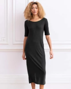 Linen/Organic Cotton Button Back Dress