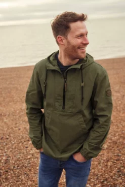 Arno Canvas Popover JacketKhaki