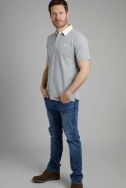 Claydon Organic Short Sleeve Rugby Shirt Grey 9 Claydon Organic Short Sleeve Rugby Shirt Grey -Celtic And Co Sales 91085