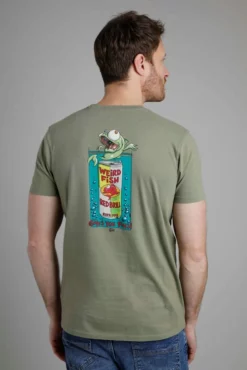 Red Brill Artist T-Shirt Khaki