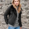 Shearling Biker Jacket -Celtic And Co Sales 91539