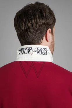 Fulshaw Organic Long Sleeve Rugby Shirt Garnet 9 Fulshaw Organic Long Sleeve Rugby Shirt Garnet -Celtic And Co Sales 91660