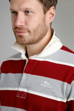 Laxton Organic Long Sleeve Stripe Rugby Shirt Grey 9 Laxton Organic Long Sleeve Stripe Rugby Shirt Grey -Celtic And Co Sales 91667