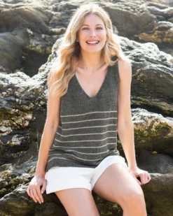 Linen/Cotton Vest Top -Celtic And Co Sales 91810