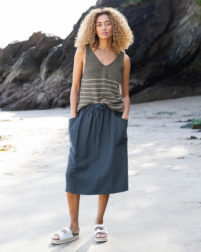 Lyocell/Linen Skirt 5 Lyocell/Linen Skirt - Image 3