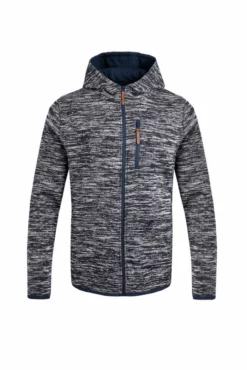 Sandbanks Full Zip Soft Knit Hoodie Ensign Blue -Celtic And Co Sales 92453