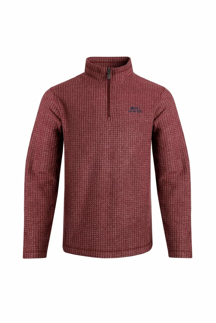 Dighton Eco 1/4 Zip Triangle Fleece Garnet 4 Dighton Eco 1/4 Zip Triangle Fleece Garnet - Image 2
