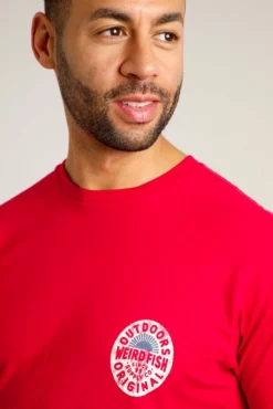 Flinders Organic T-Shirt Postbox Red -Celtic And Co Sales 92519