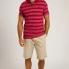 Rothko Stripe Polo Shirt Garnet -Celtic And Co Sales 92589