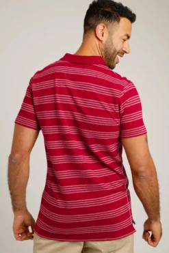Rothko Stripe Polo Shirt Garnet 8 Rothko Stripe Polo Shirt Garnet -Celtic And Co Sales 92590