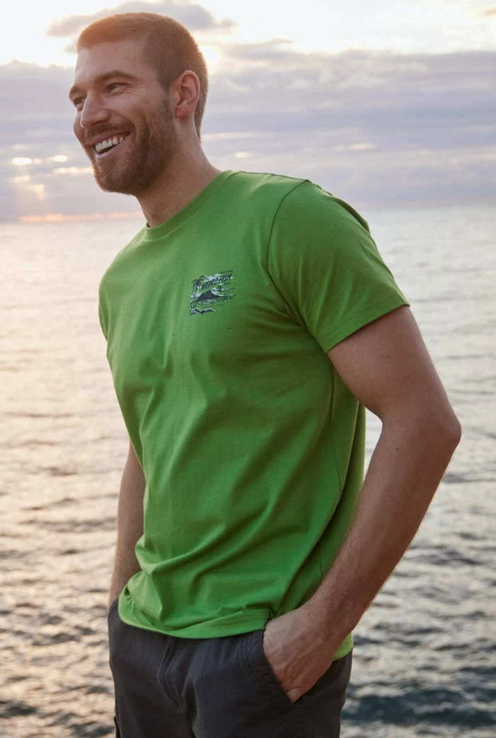 Tiki Eco Graphic T-Shirt Grass Green 3 Tiki Eco Graphic T-Shirt Grass Green