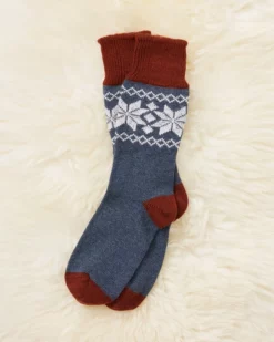 Ladies' Cashmere Cotton Fair Isle Socks 9 Ladies' Cashmere Cotton Fair Isle Socks -Celtic And Co Sales 93565