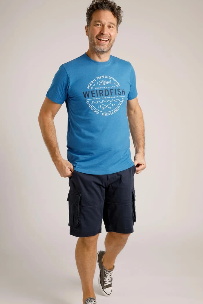 Waves Graphic T-Shirt Blue Sapphire 4 Waves Graphic T-Shirt Blue Sapphire - Image 2