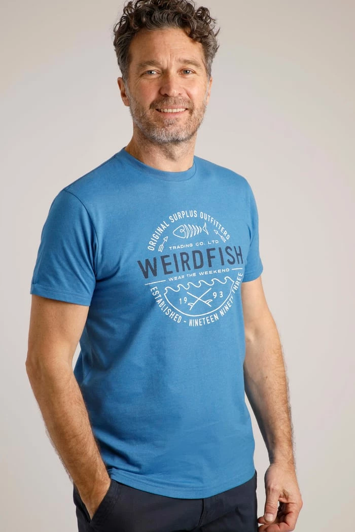 Waves Graphic T-Shirt Blue Sapphire 6 Waves Graphic T-Shirt Blue Sapphire - Image 4