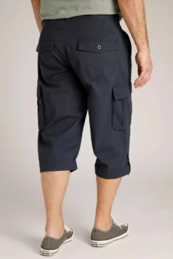 Mannor 3/4 Length Cargo Trousers Navy -Celtic And Co Sales 94410