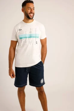 Sup School Organic Embroidered T-Shirt Dusty White -Celtic And Co Sales 95361