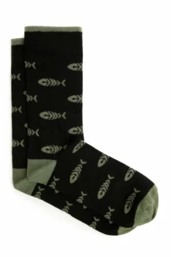 Ronan Eco Bones Socks 3 Pack Black -Celtic And Co Sales 95388