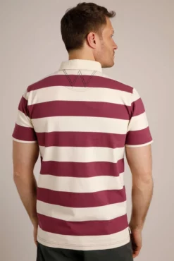 Ariey Organic Short Sleeve Stripe Rugby Shirt Crushed Berry 8 Ariey Organic Short Sleeve Stripe Rugby Shirt Crushed Berry -Celtic And Co Sales 95770