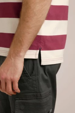 Ariey Organic Short Sleeve Stripe Rugby Shirt Crushed Berry 9 Ariey Organic Short Sleeve Stripe Rugby Shirt Crushed Berry -Celtic And Co Sales 95772