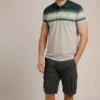 Albury Chest Stripe Polo Shirt Dark Jade -Celtic And Co Sales 95792