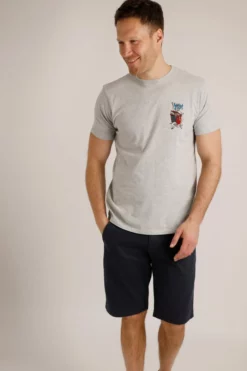 Where Seagulls Dare Artist T-Shirt Grey Marl 8 Where Seagulls Dare Artist T-Shirt Grey Marl -Celtic And Co Sales 96026