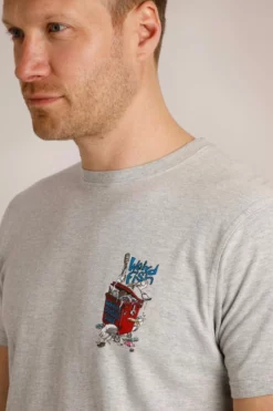 Where Seagulls Dare Artist T-Shirt Grey Marl 9 Where Seagulls Dare Artist T-Shirt Grey Marl -Celtic And Co Sales 96028