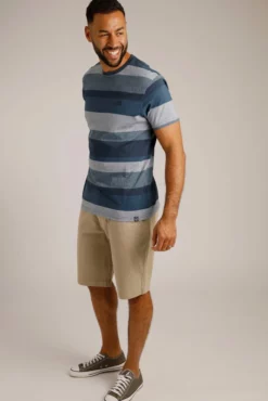 Harwood Stripe T-Shirt Midnight