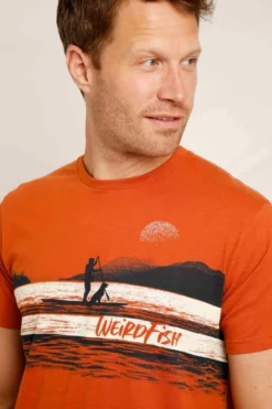 Sup Dog Organic Graphic T-Shirt Dark Rust -Celtic And Co Sales 97651