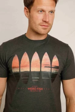 Surf Scene Eco Graphic T-Shirt Washed Black -Celtic And Co Sales 97676