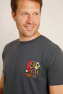 Fish Fest Heritage Artist T-Shirt Navy -Celtic And Co Sales 98123