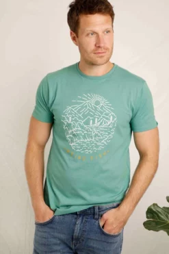 Lakes & Peaks Graphic T-Shirt Dark Jade
