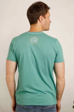 Lakes & Peaks Graphic T-Shirt Dark Jade -Celtic And Co Sales 98148