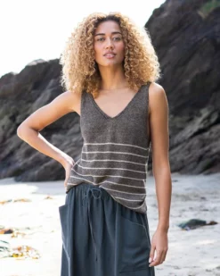 Linen/Cotton Vest Top -Celtic And Co Sales 99241 1